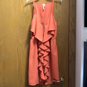 Orange Ruffles Dress